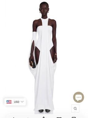 Miss rosier white cutout maxi dress